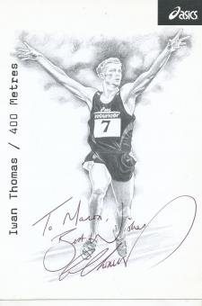 Iwan Thomas  Großbritanien  Leichtathletik  Autogrammkarte original signiert 