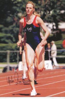 Gabi Rockmeier  Leichtathletik  Autogrammkarte original signiert 