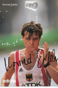 Konrad Dobler   Leichtathletik  Autogrammkarte original signiert 