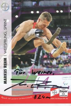 Markus Rehm  Leichtathletik  Autogrammkarte original signiert 
