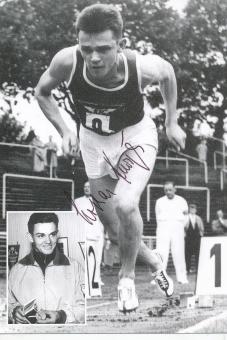 Lothar Knörzer  Leichtathletik  Autogrammkarte original signiert 