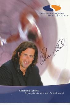 Christian Schenk  Leichtathletik  Autogrammkarte original signiert 