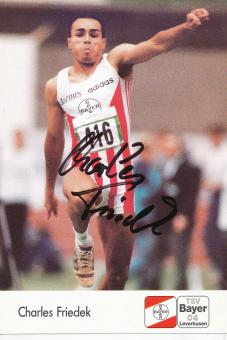 Charles Friedek  Leichtathletik  Autogrammkarte original signiert 