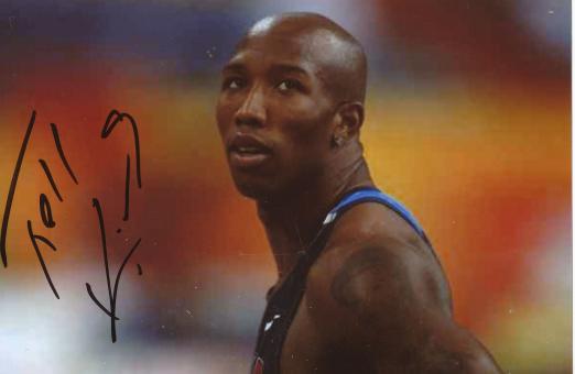Trell Kimmons  USA  Leichtathletik  Autogramm Foto original signiert 