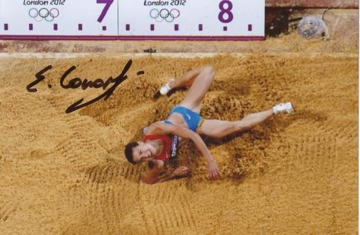 Yelena Sokolova  Rußland  Leichtathletik  Autogramm Foto original signiert 