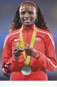 Hellen Obiri  Kenia  Leichtathletik  Autogramm Foto original signiert 