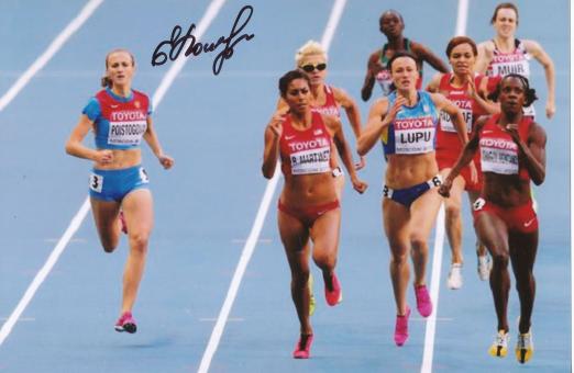 Ekaterina Poistogova  Rußland  Leichtathletik  Autogramm Foto original signiert 
