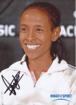 Meseret Defar  Äthiopien  Leichtathletik  Autogramm Foto original signiert 