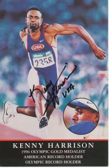 Kenny Harrison  USA  Leichtathletik  Autogrammkarte original signiert 