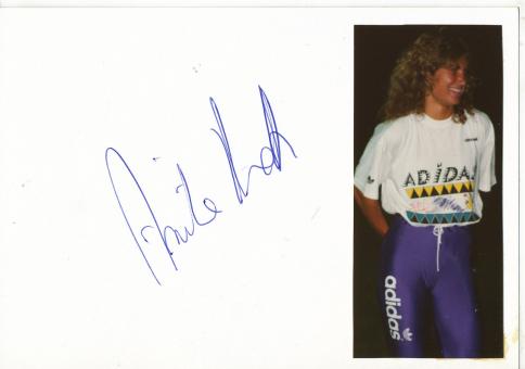 Anitta Protti  Schweiz   Leichtathletik Autogramm Karte original signiert 