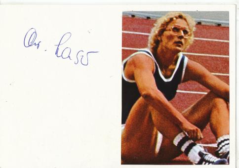 Christine Lasser  DDR   Leichtathletik Autogramm Karte original signiert 