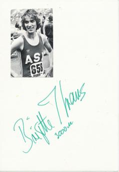 Brigitte Kraus  Leichtathletik Autogramm Karte original signiert 