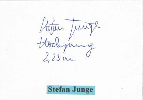 Stefan Junge  Leichtathletik Autogramm Karte original signiert 