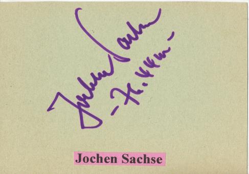 Jochen Sachse  Leichtathletik Autogramm Karte original signiert 