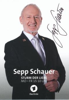 Sepp Schauer  Sturm der Liebe  TV Serien Autogrammkarte original signiert 