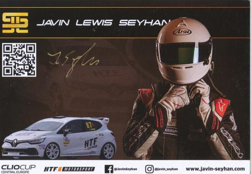 Javin Lewis Seyhan  Renault  Auto Motorsport  Autogrammkarte original signiert 
