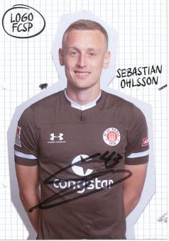 Sebastian Ohlsson  2019/2020  FC St. Pauli  Fußball Autogrammkarte original signiert 