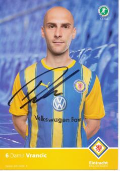 Damir Vrancic  2010/2011  Eintracht Braunschweig  Fußball Autogrammkarte original signiert 