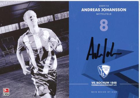 Andreas Johansson   2009/2010  VFL Bochum  Fußball Autogrammkarte original signiert 
