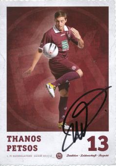 Thanos Petsos  2011/2012  FC Kaiserslautern  Fußball Autogrammkarte original signiert 