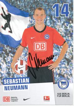 Sebastian Neumann  2010/2011  Hertha BSC Berlin  Fußball Autogrammkarte original signiert 