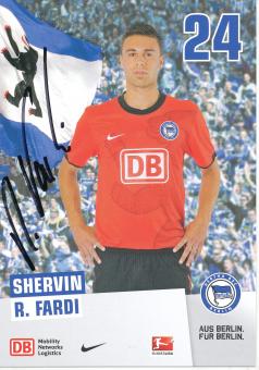Shervin R. Fardi  2010/2011  Hertha BSC Berlin  Fußball Autogrammkarte original signiert 
