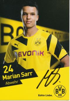 Marian Sarr  2014/2015  Borussia Dortmund  Fußball Autogrammkarte original signiert 