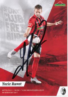 Yoric Ravet  2019/2020  SC Freiburg  Fußball Autogrammkarte original signiert 
