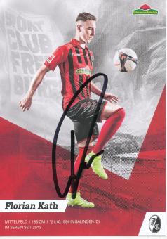 Florian Kath  2019/2020  SC Freiburg  Fußball Autogrammkarte original signiert 