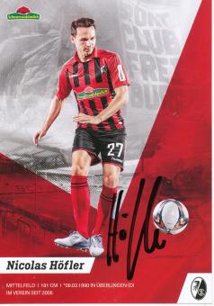Nicolas Höfler  2019/2020  SC Freiburg  Fußball Autogrammkarte original signiert 