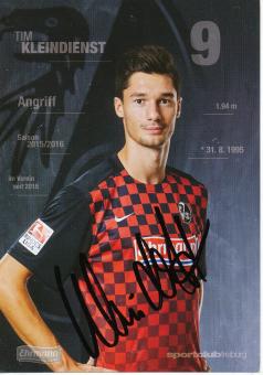 Tim Kleindienst  2015/2016  SC Freiburg  Fußball Autogrammkarte original signiert 