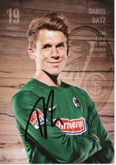 Daniel Batz  2012/2013  SC Freiburg  Fußball Autogrammkarte original signiert 