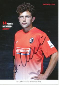 Admir Mehmedi  2013/2014  SC Freiburg  Fußball Autogrammkarte original signiert 