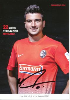 Marco Terrazzino  2013/2014  SC Freiburg  Fußball Autogrammkarte original signiert 