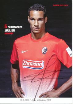 Christopher Julien  2013/2014  SC Freiburg  Fußball Autogrammkarte original signiert 