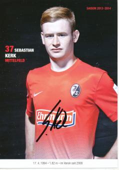 Sebastian Kerk  2013/2014  SC Freiburg  Fußball Autogrammkarte original signiert 