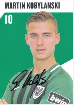 Martin Kobylanski  SC Preußen Münster   Fußball Autogrammkarte original signiert 