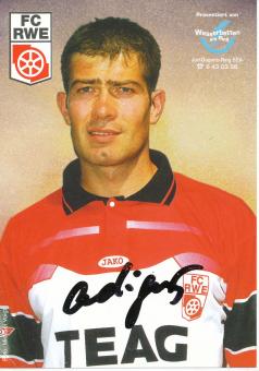 Gediminas Sugzda  Rot Weiß Erfurt  Fußball Autogrammkarte original signiert 