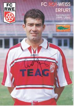 Gediminas Sugzda  1999/2000  Rot Weiß Erfurt  Fußball Autogrammkarte original signiert 