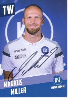 Markus Miller  2019/2020  Karlsruher SC  Fußball Autogrammkarte original signiert 