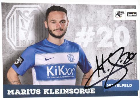 Marius Kleinsorge  2018/2019  SV Meppen  Fußball Autogrammkarte original signiert 