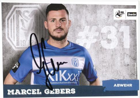 Marcel Gebers  2018/2019  SV Meppen  Fußball Autogrammkarte original signiert 