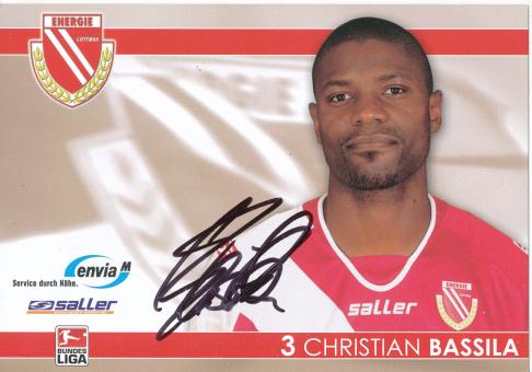 Christian Bassila  2007/2008  FC Energie Cottbus  Fußball Autogrammkarte original signiert 