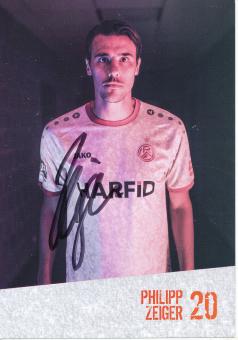 Philipp Zeiger  Rot Weiß Essen  Fußball Autogrammkarte original signiert 