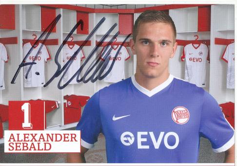 Alexander Sebald  Kickers Offenbach  Fußball Autogrammkarte original signiert 