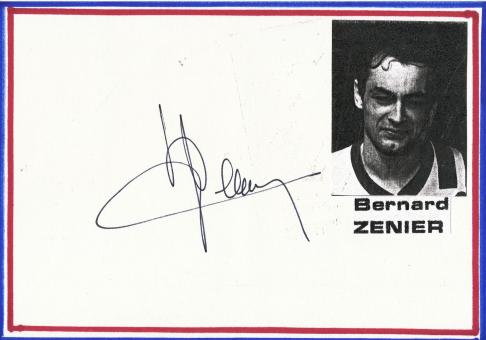 Bernard Zenier  Frankreich  Fußball Autogramm Karte  original signiert 