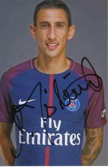 Angel Di Maria   PSG  Paris Saint Germain  Fußball Autogramm Foto original signiert 