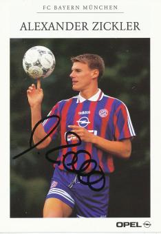 Alexander Zickler   1995/1996  FC Bayern München Fußball Autogrammkarte original signiert 