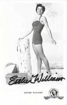 Esther Williams † 2013  Film & TV  Autogrammkarte original signiert 