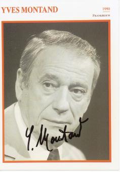 Yves Montand † 1991  Film & TV  Autogramm Foto original signiert 